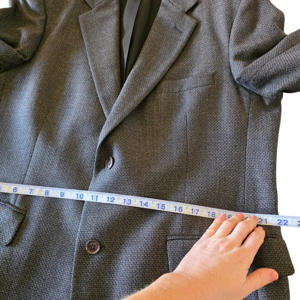 Oak Creek Men’s Gray 100% Wool Blazer Sport Coat Jacket 42R